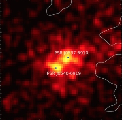 gama pulsari tarantulshi PSR J0540-6919